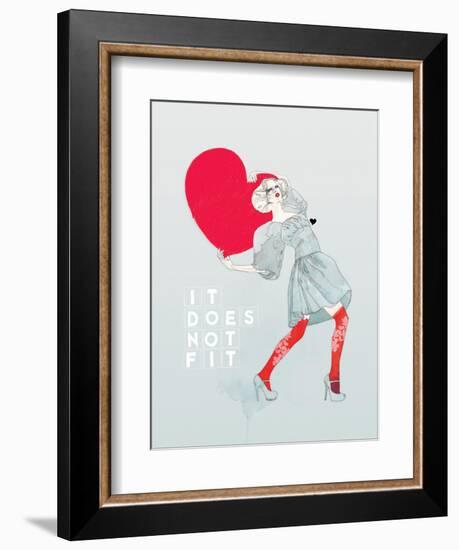 It Does Not Fit-Mydeadpony-Framed Art Print