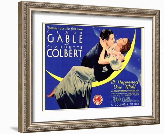 It Happened One Night, 1934-null-Framed Art Print