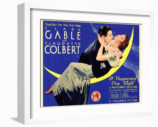 It Happened One Night, 1934-null-Framed Art Print