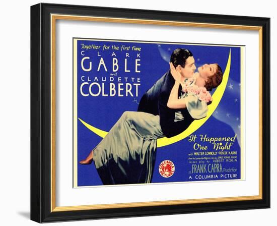 It Happened One Night, 1934-null-Framed Art Print