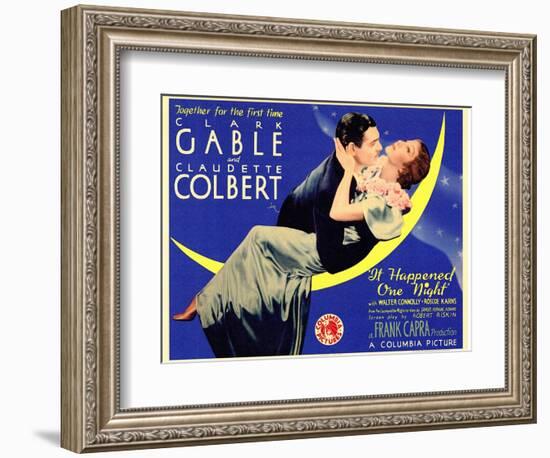 It Happened One Night, 1934-null-Framed Premium Giclee Print