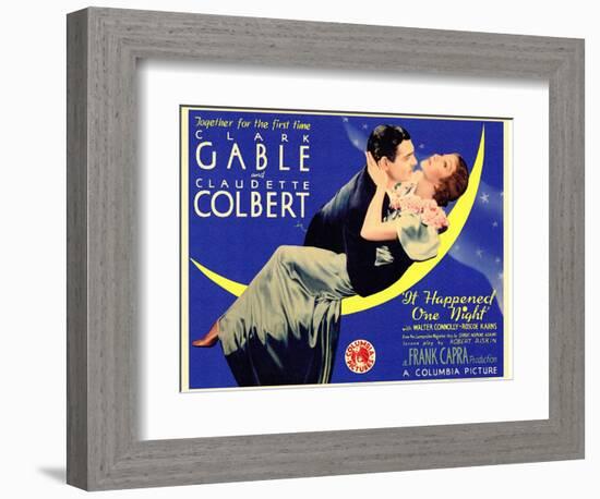 It Happened One Night, 1934-null-Framed Premium Giclee Print