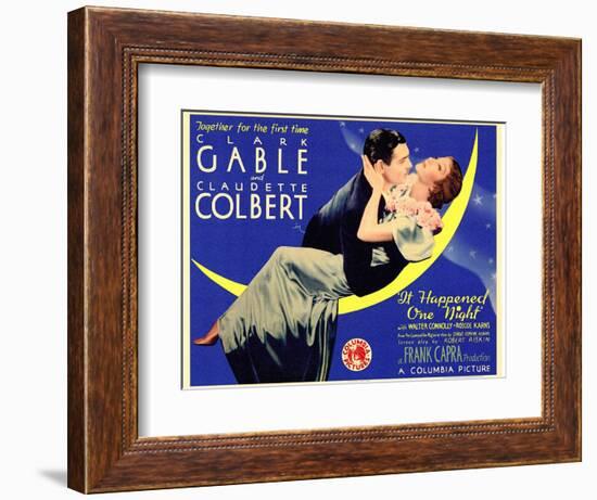 It Happened One Night, 1934-null-Framed Premium Giclee Print