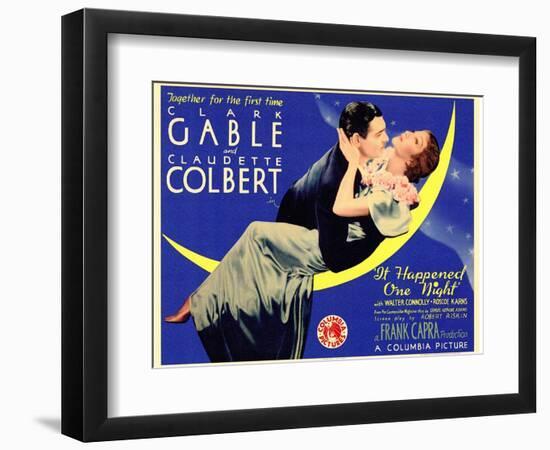 It Happened One Night, 1934-null-Framed Premium Giclee Print