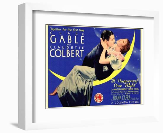 It Happened One Night, 1934-null-Framed Premium Giclee Print