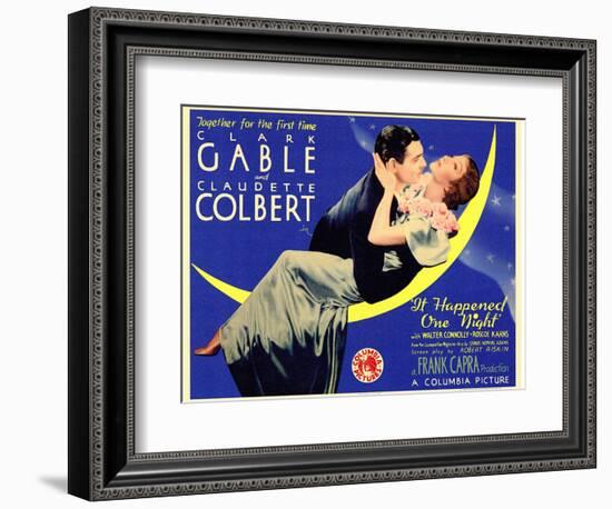 It Happened One Night, 1934-null-Framed Premium Giclee Print