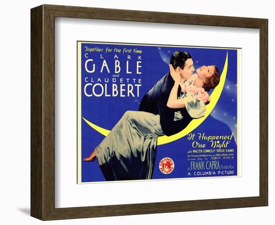 It Happened One Night, 1934-null-Framed Art Print