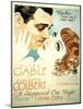 It Happened One Night, Clark Gable, Claudette Colbert, 1934-null-Mounted Art Print