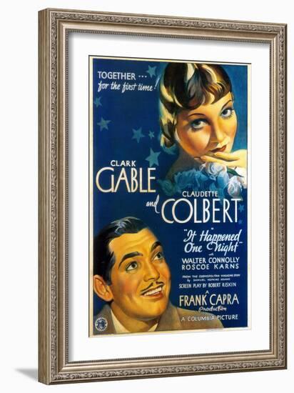 It Happened One Night, Directed by Frank Capra, 1934-null-Framed Giclee Print