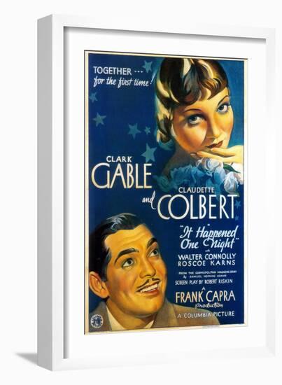 It Happened One Night, Directed by Frank Capra, 1934-null-Framed Giclee Print