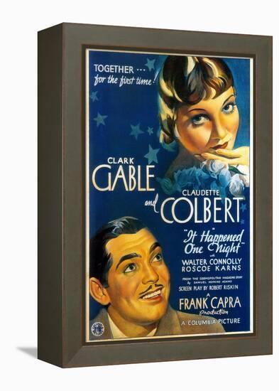 It Happened One Night, Directed by Frank Capra, 1934-null-Framed Premier Image Canvas