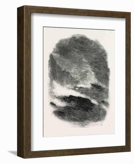 It Is a Wild Night at Sea, 1860-null-Framed Giclee Print