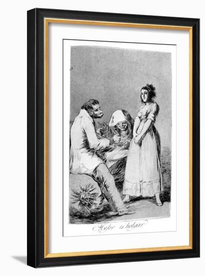 It Is Better to Be Lazy, 1799-Francisco de Goya-Framed Giclee Print