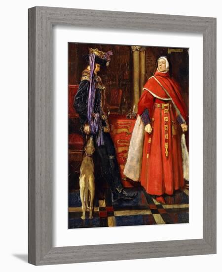 It Is Better to Hear the Rebuke of the Wise Than for a Man to Hear the Song of Fools, 1901-John Byam Liston Shaw-Framed Giclee Print