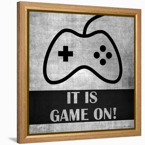 It is Game On-Denise Brown-Framed Stretched Canvas