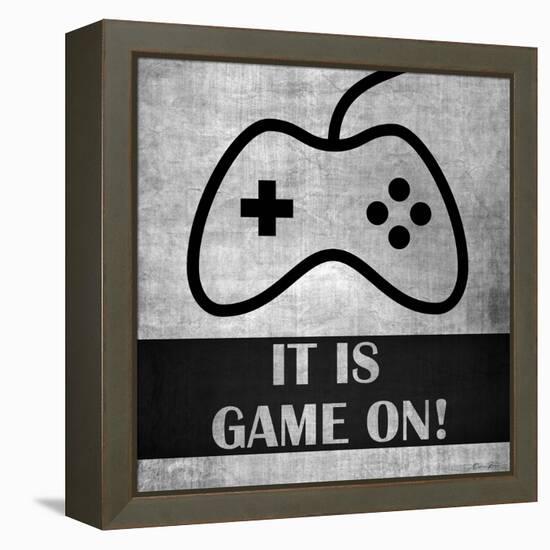 It is Game On-Denise Brown-Framed Stretched Canvas