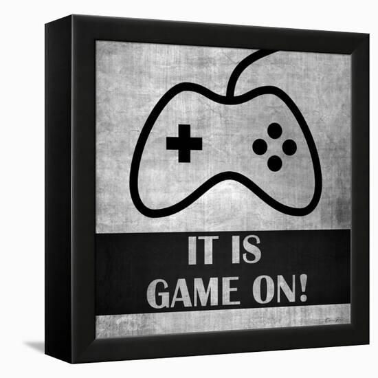 It is Game On-Denise Brown-Framed Stretched Canvas