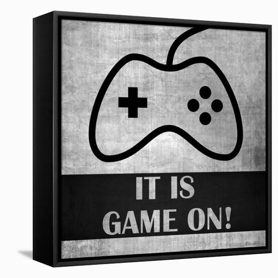 It is Game On-Denise Brown-Framed Stretched Canvas