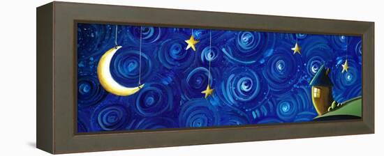 It Is Only A Paper Moon-Cindy Thornton-Framed Stretched Canvas