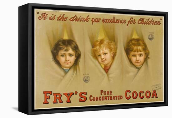 It Is the Drink Par Excellence for Children. Fry's Pure Concentrated Cocoa-null-Framed Premier Image Canvas