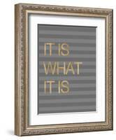 It Is What it Is Stripes-Miyo Amori-Framed Art Print
