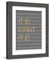 It Is What it Is Stripes-Miyo Amori-Framed Art Print