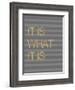 It Is What it Is Stripes-Miyo Amori-Framed Art Print