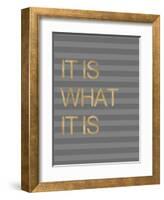 It Is What it Is Stripes-Miyo Amori-Framed Art Print