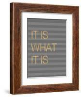 It Is What it Is Stripes-Miyo Amori-Framed Art Print