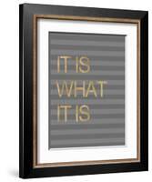 It Is What it Is Stripes-Miyo Amori-Framed Art Print