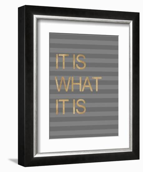 It Is What it Is Stripes-Miyo Amori-Framed Art Print