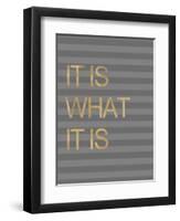 It Is What it Is Stripes-Miyo Amori-Framed Art Print