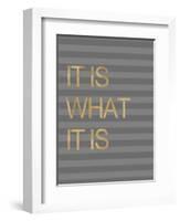 It Is What it Is Stripes-Miyo Amori-Framed Art Print