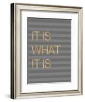 It Is What it Is Stripes-Miyo Amori-Framed Art Print