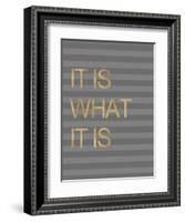 It Is What it Is Stripes-Miyo Amori-Framed Art Print