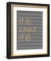 It Is What it Is Stripes-Miyo Amori-Framed Art Print
