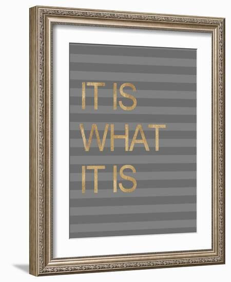 It Is What it Is Stripes-Miyo Amori-Framed Art Print