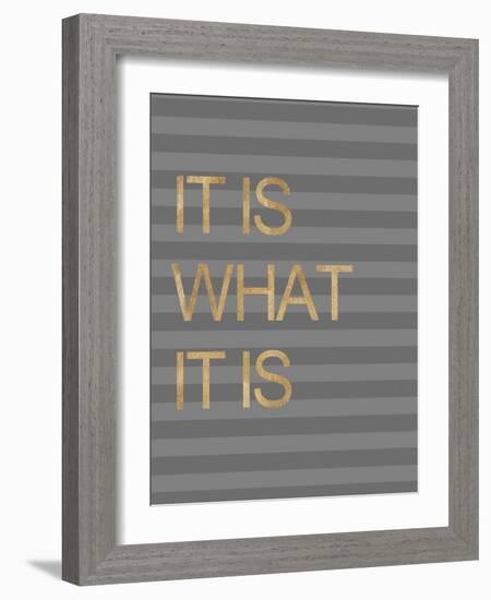 It Is What it Is Stripes-Miyo Amori-Framed Art Print