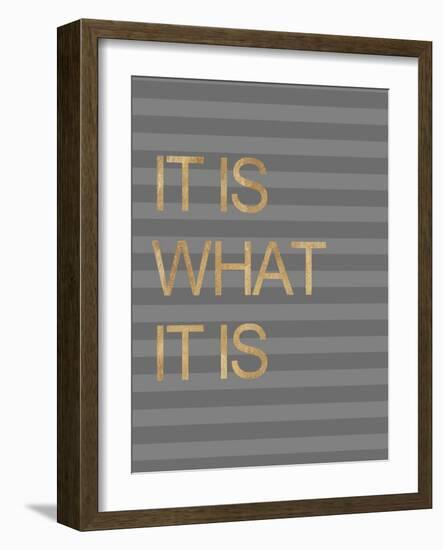 It Is What it Is Stripes-Miyo Amori-Framed Art Print