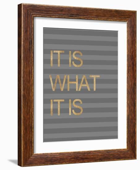 It Is What it Is Stripes-Miyo Amori-Framed Art Print