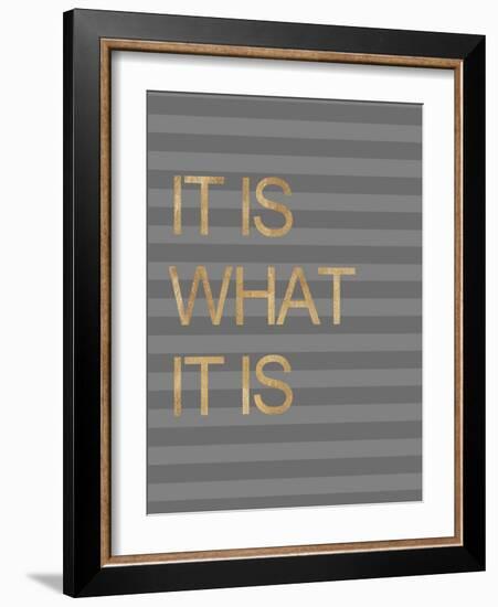 It Is What it Is Stripes-Miyo Amori-Framed Art Print