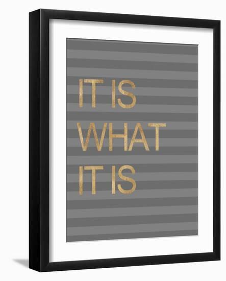 It Is What it Is Stripes-Miyo Amori-Framed Art Print