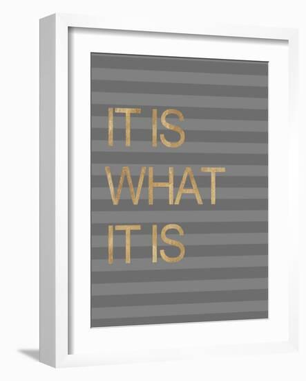 It Is What it Is Stripes-Miyo Amori-Framed Art Print