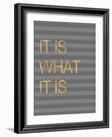 It Is What it Is Stripes-Miyo Amori-Framed Art Print