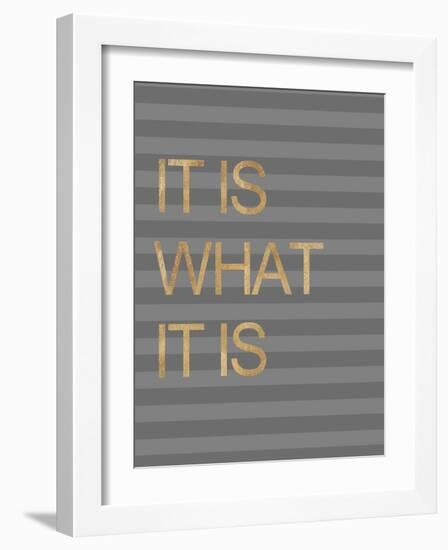 It Is What it Is Stripes-Miyo Amori-Framed Premium Giclee Print