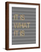 It Is What it Is Stripes-Miyo Amori-Framed Premium Giclee Print