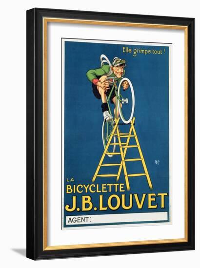 'It'Ll Climb Anything', Advertisement for the J.B. Louvet Bicycle-Michel, called Mich Liebeaux-Framed Giclee Print