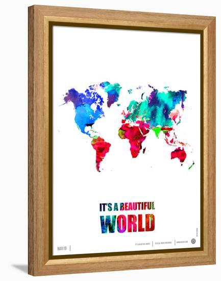 It's a Beautifull World Poster-NaxArt-Framed Stretched Canvas