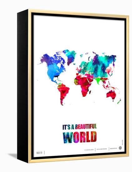 It's a Beautifull World Poster-NaxArt-Framed Stretched Canvas