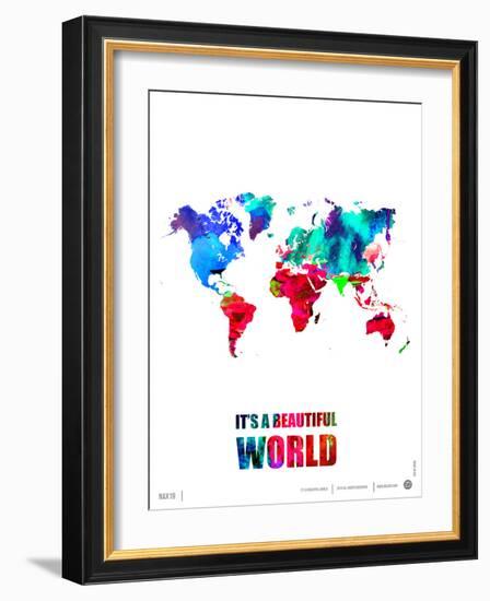 It's a Beautifull World Poster-NaxArt-Framed Premium Giclee Print